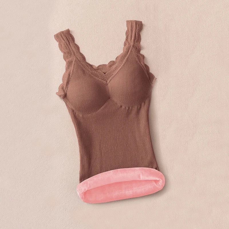 Le Top Thermique "Eva" - Dentelle & Chaleur