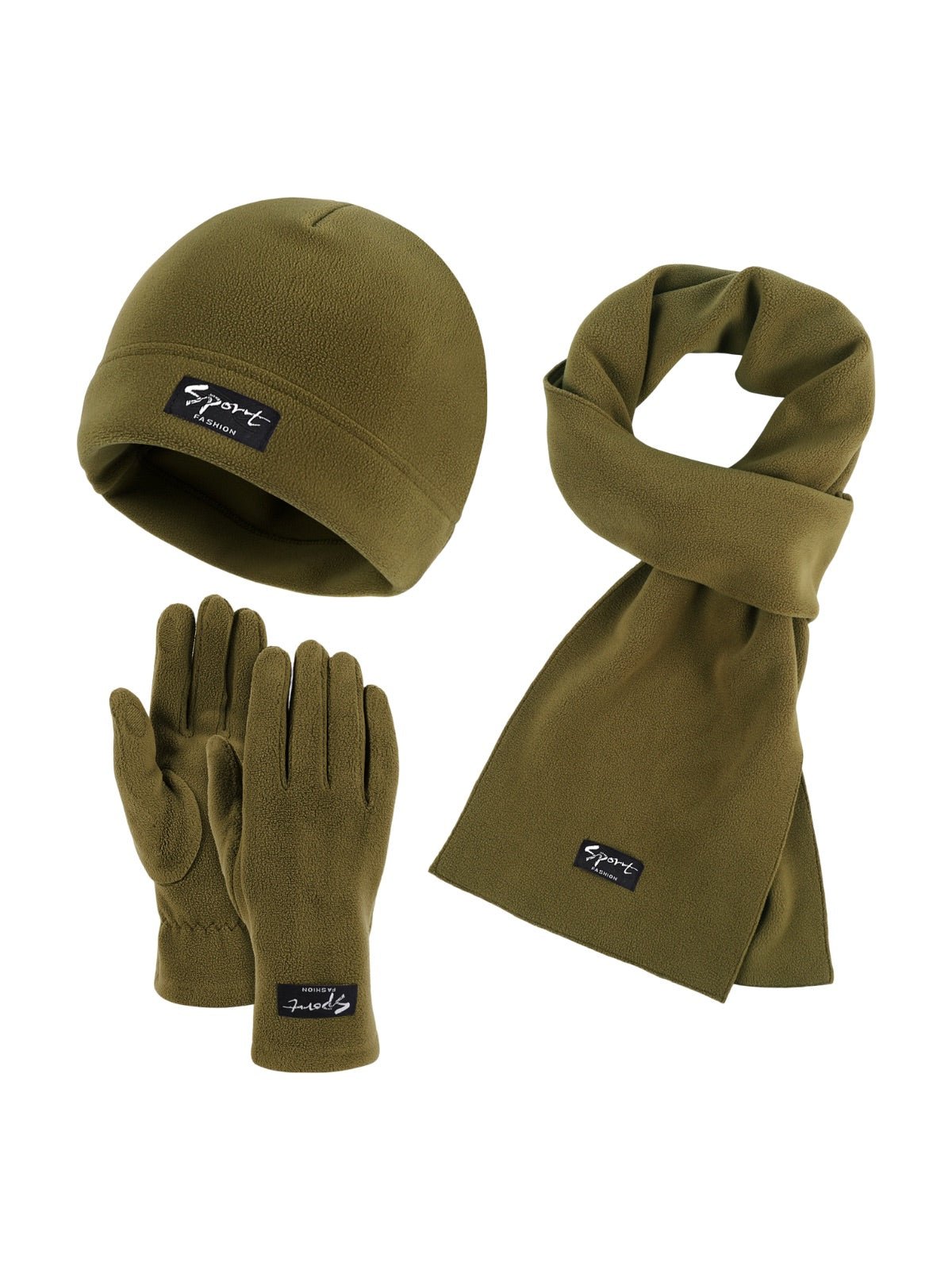 Ensemble Hiver Mixte Lipène - Bonnet Gants & Écharpe Polaire - Protection Froid