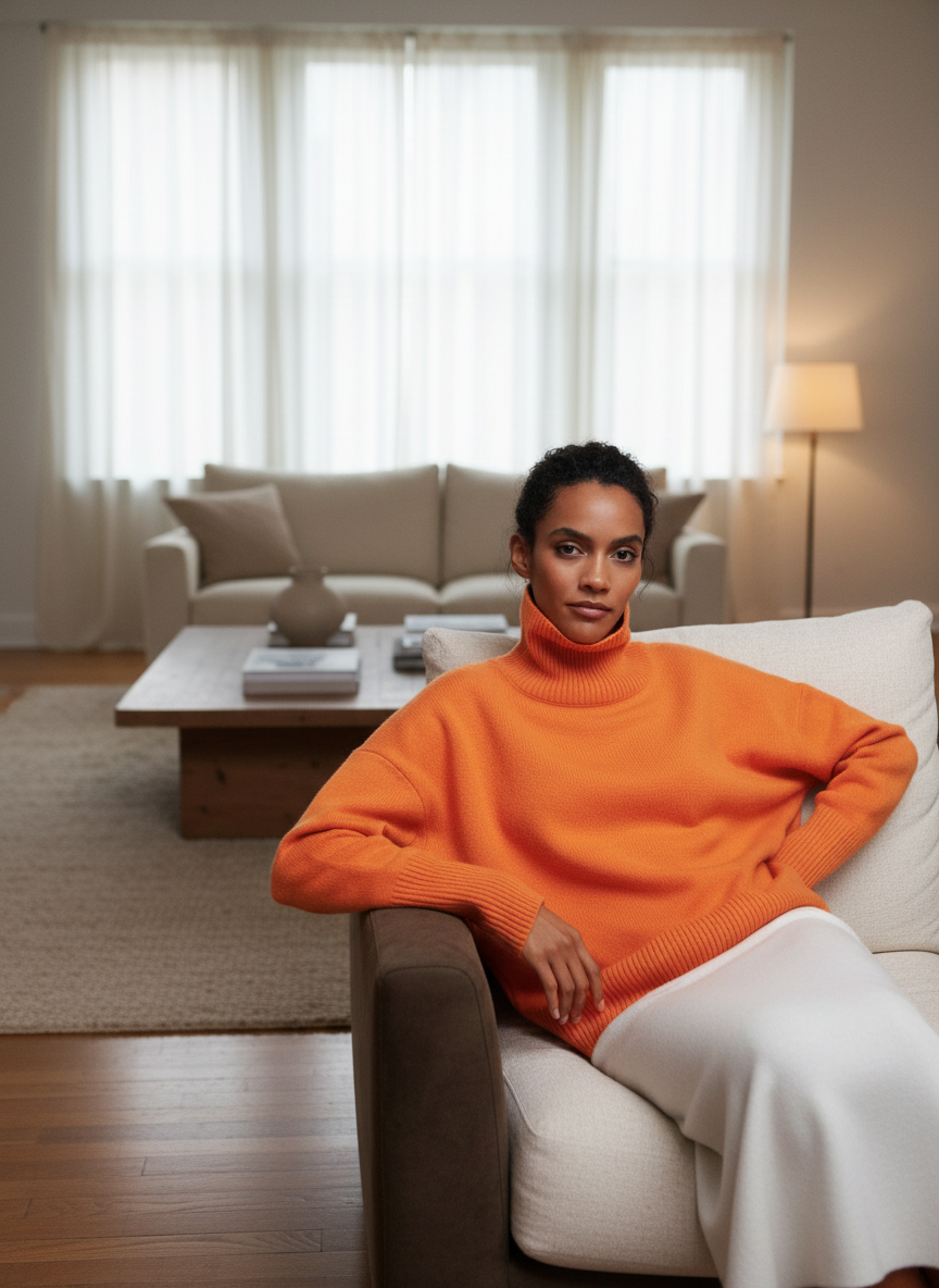 Le Col Roulé "Sia" - Maille Tendre Oversize