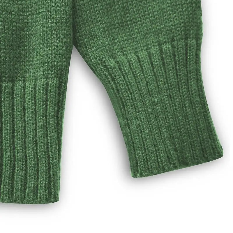 Plus Size Women's Turtleneck Sweater Solid Color Long Sleeve Patterned Knit Top For Autumn And Winter