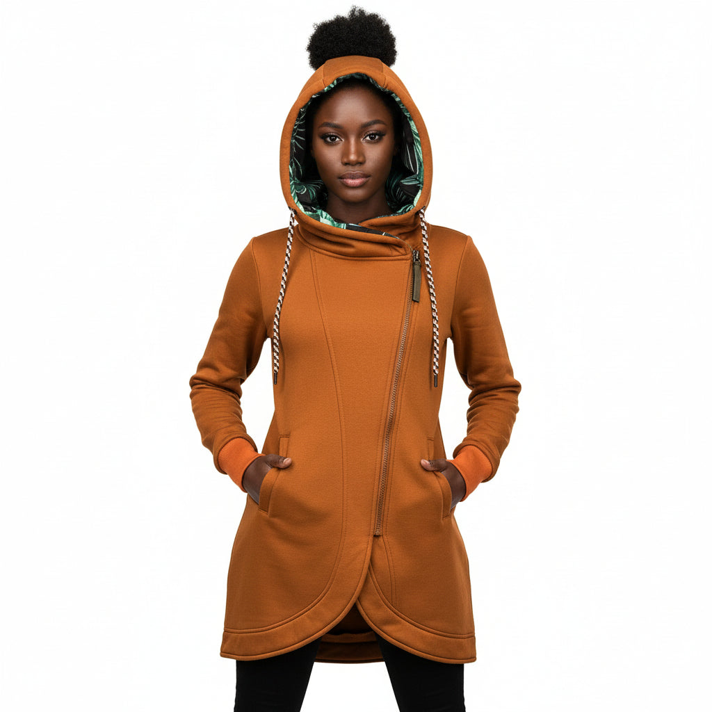 La Veste Cocon "Havana" - Zip Asymétrique