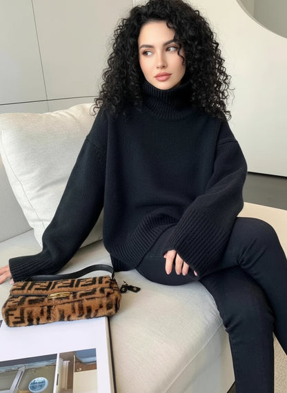 Le Pull Oversize "Romy" - Maille Côtelée