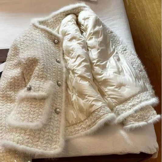 La Veste Tweed "Charlotte" - Finitions Mohair