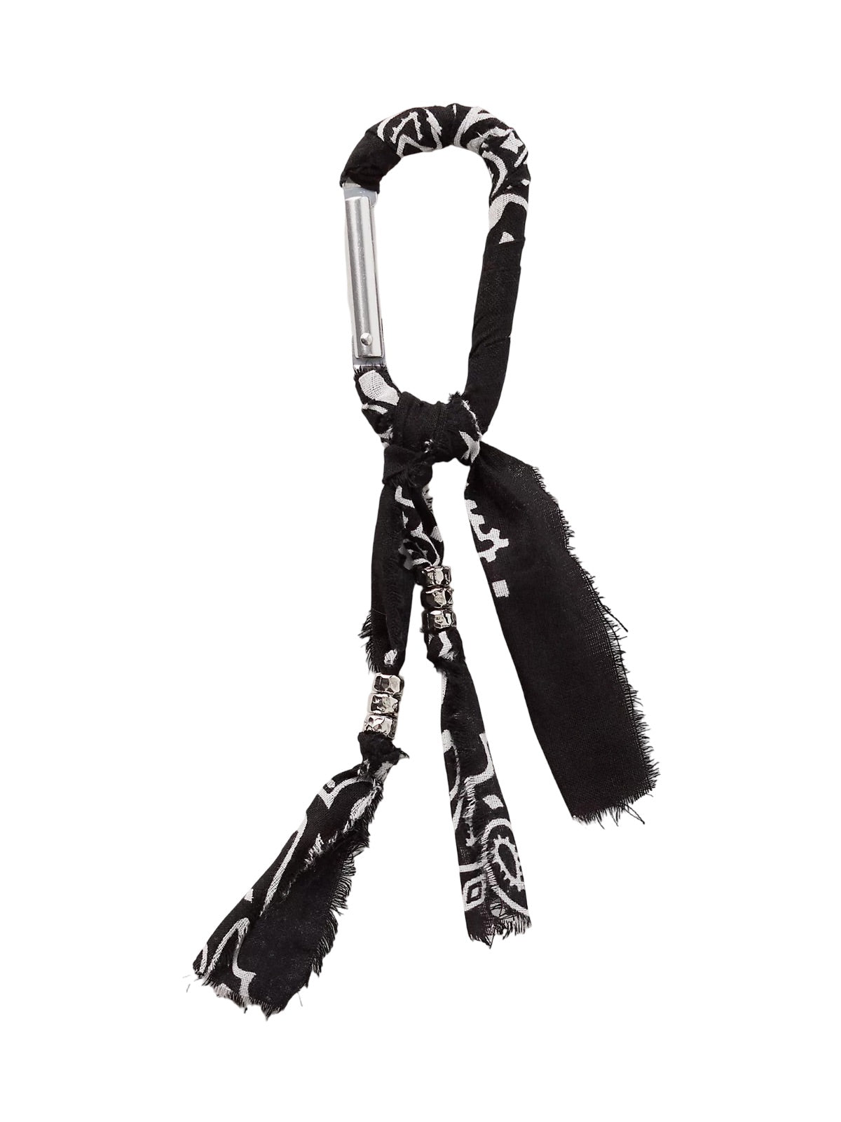 Bijou de Sac Bandana Magelin - Franges & Perles Métalliques - Style Bohème Urbain