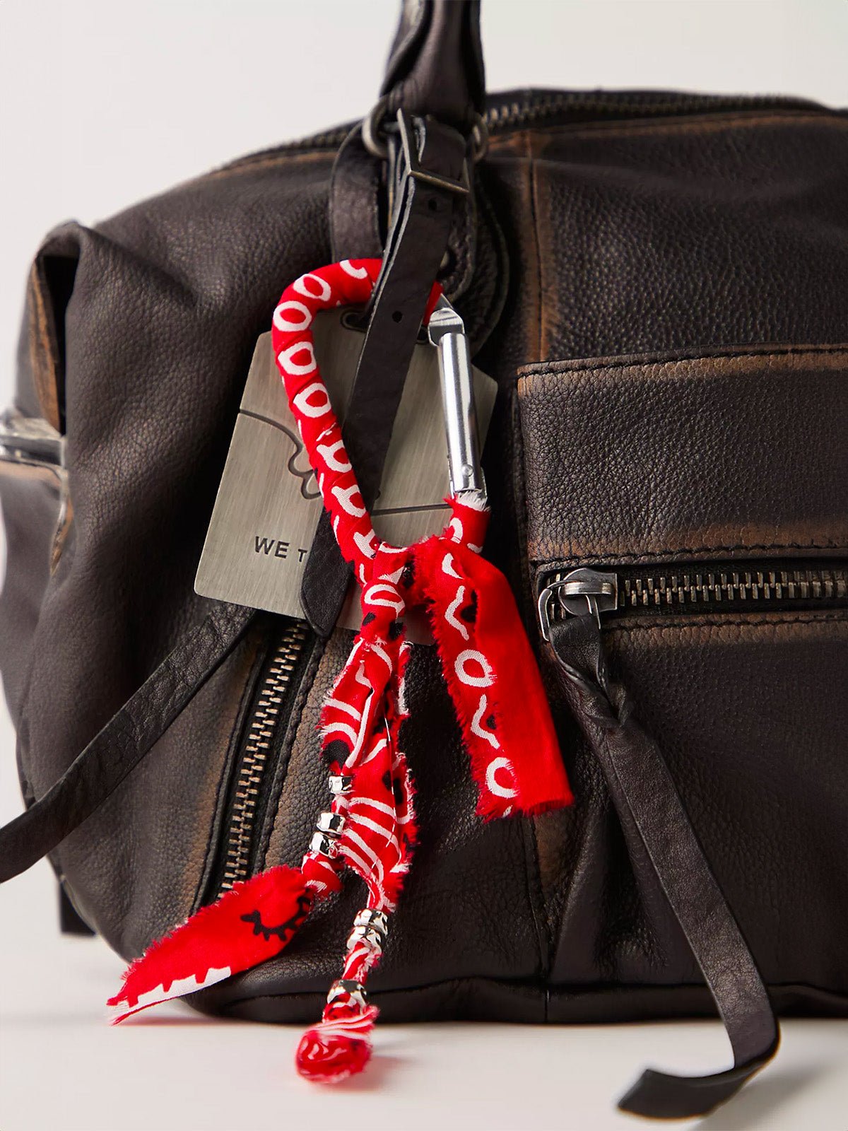 Bijou de Sac Bandana Magelin - Franges & Perles Métalliques - Style Bohème Urbain