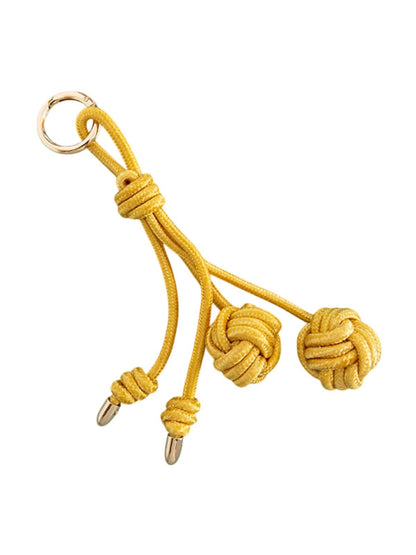 Bijou de Sac Nœud Marin Théodora - Cordon Nylon & Détails Dorés - Style Raffiné