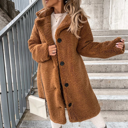 Le Manteau Teddy "Mila" - Longueur Mi-Cuisse