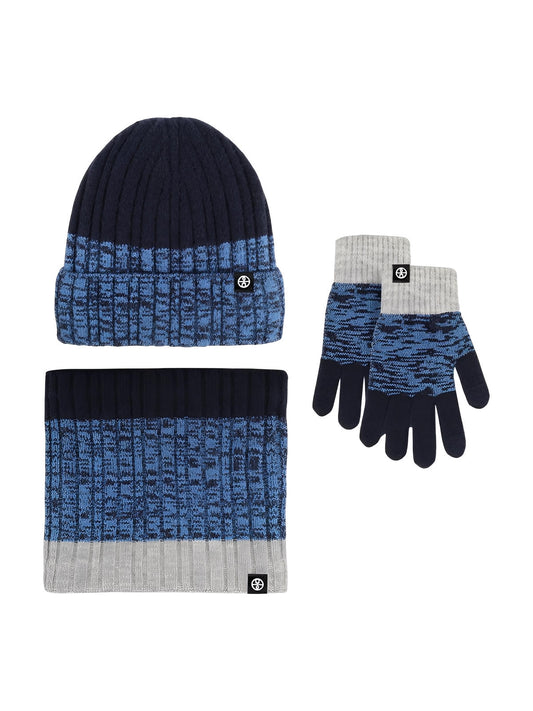 Ensemble Hiver Énime - Bonnet Tour de Cou & Gants Doublés - Douceur Renard Argenté