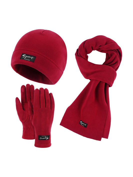 Ensemble Hiver Mixte Lipène - Bonnet Gants & Écharpe Polaire - Protection Froid