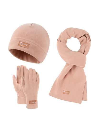 Ensemble Hiver Mixte Lipène - Bonnet Gants & Écharpe Polaire - Protection Froid